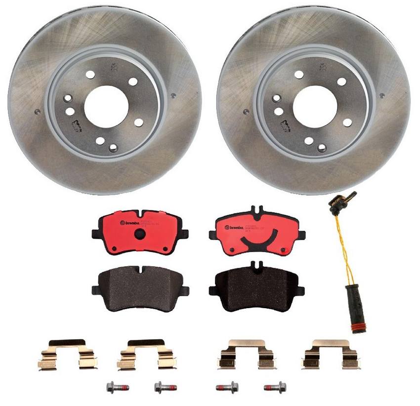 Mercedes Brakes Kit - Brembo Pads and Rotors Front (300mm) (Ceramic) 203421051264 - Brembo 1541515KIT